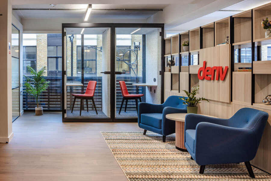 OP transforms Deriv's London office with vibrant, people-focused workspace